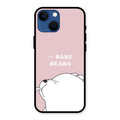 We Bare Bears Pink Glossy Metal Case Cover For iPhone 13 mini