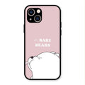 We Bare Bears Pink Glossy Metal Case Cover For iPhone 13
