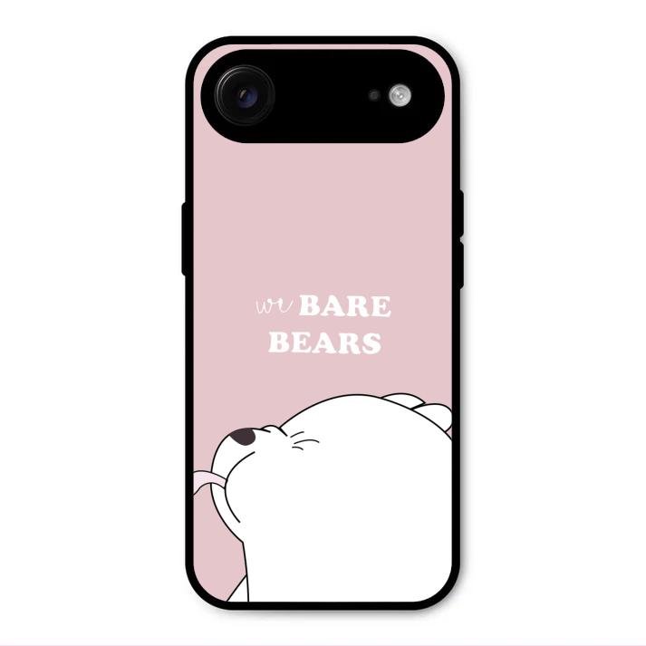 We Bare Bears Pink Glossy Metal Case Cover For iPhone Air