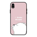 We Bare Bears Pink Glossy Metal Case Cover For iPhone XR