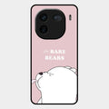 We Bare Bears Pink Glossy Metal Case Cover For Iqoo 12 5G