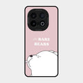 We Bare Bears Pink Glossy Metal Case Cover For Iqoo 13 5G