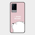 We Bare Bears Pink Glossy Metal Case Cover For Iqoo 9 5G