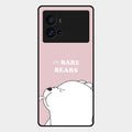 We Bare Bears Pink Glossy Metal Case Cover For Iqoo 9 Pro 5G