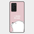We Bare Bears Pink Glossy Metal Case Cover For Iqoo 9 Se 5G