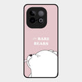 We Bare Bears Pink Glossy Metal Case Cover For Iqoo Neo 10 5G