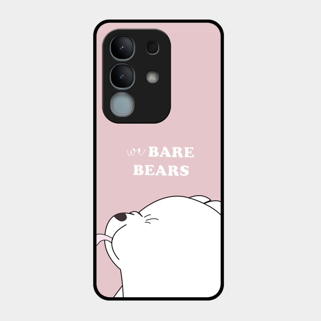 We Bare Bears Pink Glossy Metal Case Cover For iQOO Z10x 5G