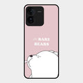 We Bare Bears Pink Glossy Metal Case Cover For Iqoo Z9 5G