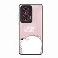 We Bare Bears Pink Glossy Metal Case Cover For Motorola Edge 50 Fusion 5G