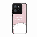 We Bare Bears Pink Glossy Metal Case Cover For Motorola Edge 50 Neo