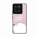We Bare Bears Pink Glossy Metal Case Cover For Motorola Edge 60 Stylus 5G