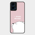 We Bare Bears Pink Glossy Metal Case Cover For Motorola G45 5G