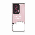 We Bare Bears Pink Glossy Metal Case Cover For Motorola G85 5G
