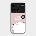 We Bare Bears Pink Glossy Metal Case Cover For Nothing Phone 3 5G