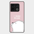 We Bare Bears Pink Glossy Metal Case Cover For Oneplus 10 Pro 5G