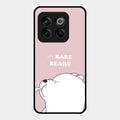 We Bare Bears Pink Glossy Metal Case Cover For Oneplus 10T 5G