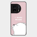 We Bare Bears Pink Glossy Metal Case Cover For Oneplus 11 5G