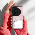 We Bare Bears Pink Glossy Metal Case Cover For OnePlus - ShopOnCliQ