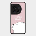 We Bare Bears Pink Glossy Metal Case Cover For Oneplus 12 5G