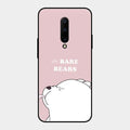 We Bare Bears Pink Glossy Metal Case Cover For Oneplus 7 Pro