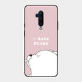 We Bare Bears Pink Glossy Metal Case Cover For Oneplus 7T Pro