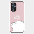 We Bare Bears Pink Glossy Metal Case Cover For Oneplus 9 5G