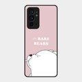 We Bare Bears Pink Glossy Metal Case Cover For Oneplus 9Rt 5G