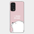 We Bare Bears Pink Glossy Metal Case Cover For Oneplus Nord 2 5G