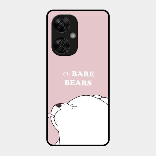 We Bare Bears Pink Glossy Metal Case Cover For Oneplus Nord Ce 3 Lite 5G
