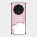 We Bare Bears Pink Glossy Metal Case Cover For Oppo F27 5G
