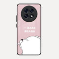 We Bare Bears Pink Glossy Metal Case Cover For Oppo F31 Pro Plus 5G