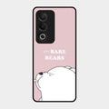 We Bare Bears Pink Glossy Metal Case Cover For Oppo K12X 5G