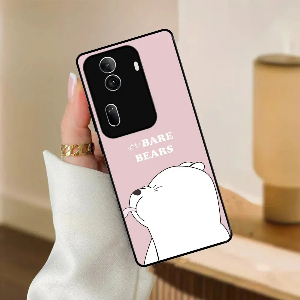 We Bare Bears Pink Glossy Metal Case Cover For Oppo - ShopOnCliQ