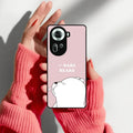 We Bare Bears Pink Glossy Metal Case Cover For Oppo - ShopOnCliQ