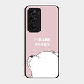 We Bare Bears Pink Glossy Metal Case Cover For Oppo Reno 12 Pro 5G