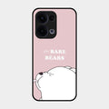 We Bare Bears Pink Glossy Metal Case Cover For Oppo Reno 13 5G