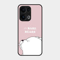 We Bare Bears Pink Glossy Metal Case Cover For Oppo Reno 13 Pro 5G