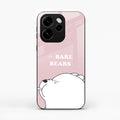 We Bare Bears Pink Glossy Metal Case Cover For Oppo Reno 15C 5G