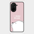 We Bare Bears Pink Glossy Metal Case Cover For Poco C71