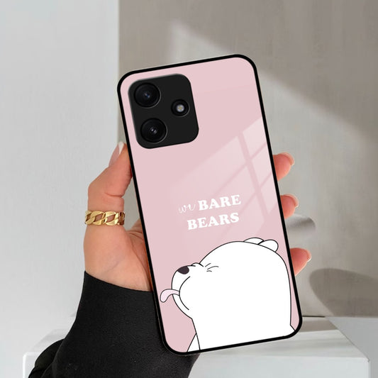 We Bare Bears Pink Glossy Metal Case Cover For Poco ShopOnCliQ