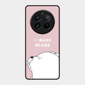 We Bare Bears Pink Glossy Metal Case Cover For Realme 12 Pro 5G