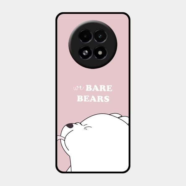 We Bare Bears Pink Glossy Metal Case Cover For Realme 13 5G