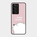 We Bare Bears Pink Glossy Metal Case Cover For Realme 14X 5G