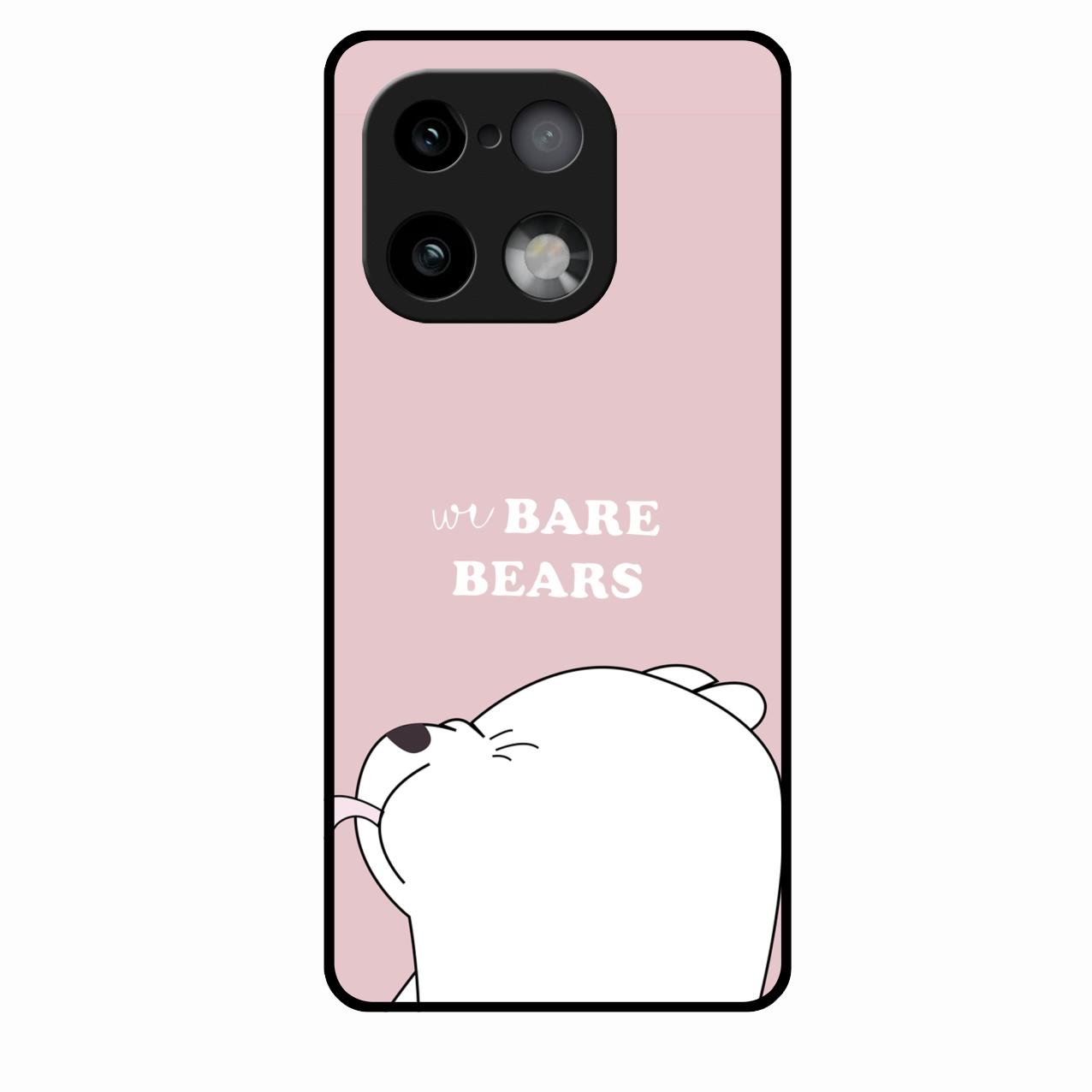 We Bare Bears Pink Glossy Metal Case Cover For Realme 16 Pro Plus 5G