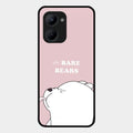 We Bare Bears Pink Glossy Metal Case Cover For Realme C33 2023