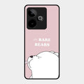 We Bare Bears Pink Glossy Metal Case Cover For Realme Gt 7 5G