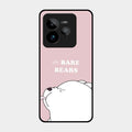 We Bare Bears Pink Glossy Metal Case Cover For Realme Gt 7 Pro