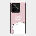 We Bare Bears Pink Glossy Metal Case Cover For Realme Gt 7T 5G