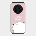 We Bare Bears Pink Glossy Metal Case Cover For Realme Narzo 70 Pro 5G