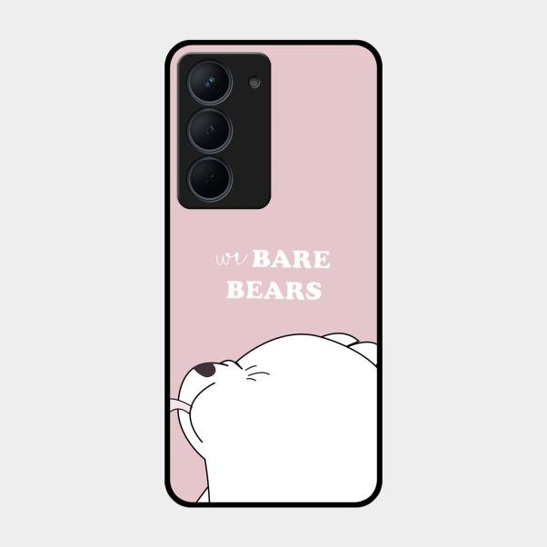 We Bare Bears Pink Glossy Metal Case Cover For Realme Narzo 80X 5G